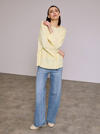 Μπλούζα με ανάγλυφες λεπτομέρειες SQ7642.4193+2