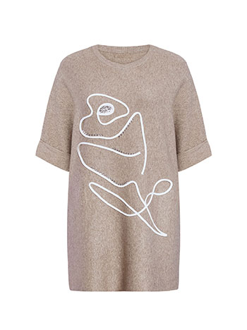 Πουλόβερ κοντομάνικο με παγιέτες SQ7642.4292+3 φωτογραφία