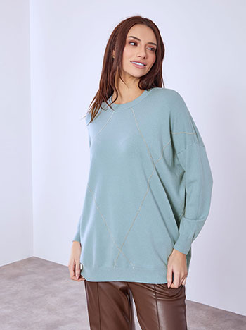 Πουλόβερ με μεταλλικές λεπτομέρειες SQ7642.4302+2