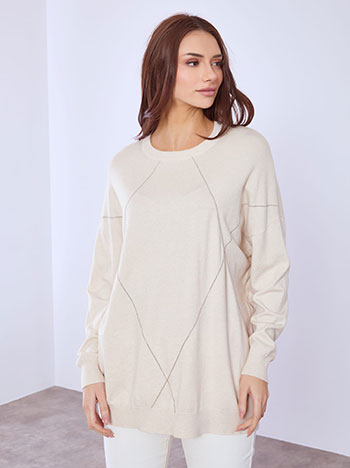 Πουλόβερ με μεταλλικές λεπτομέρειες SQ7642.4302+3