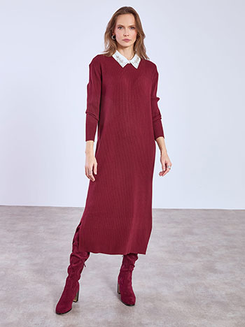 Φόρεμα με strass στον γιακά SQ7642.8618+4