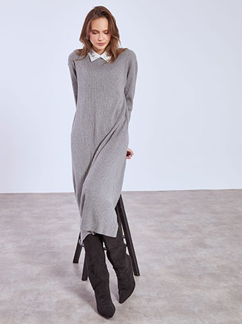 Φόρεμα με strass στον γιακά SQ7642.8618+2