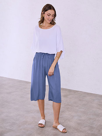 Ζιπ κιλότ μονόχρωμη SQ7648.1709+5