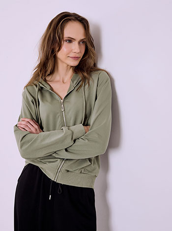 Ζακέτα αθλητική με βαμβάκι SQ7690.5517+4