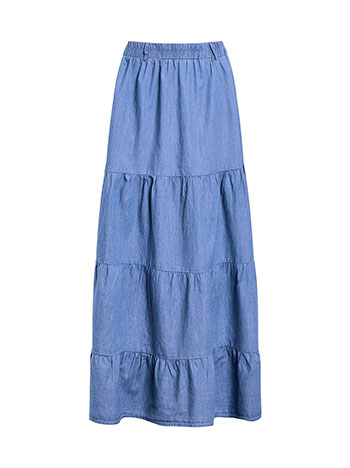 Φούστα μάξι με denim όψη SQ7693.2244+2 φωτογραφία