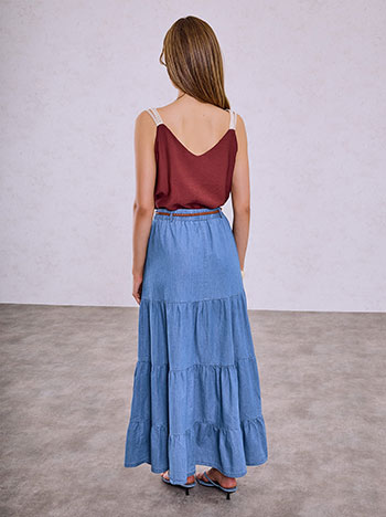 Φούστα μάξι με denim όψη SQ7693.2244+2 φωτογραφία