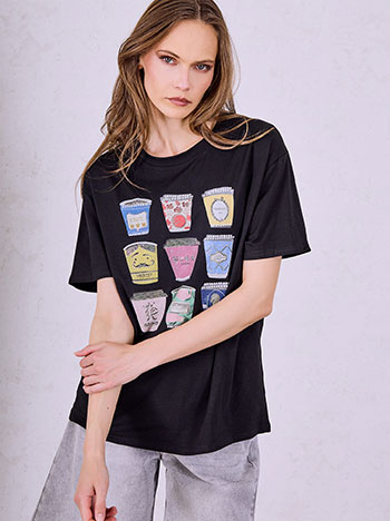 T-shirt με βαμβάκι SQ7693.4110+3
