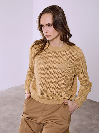 Μπλούζα διάτρητη πλεκτή SQ7693.4616+2