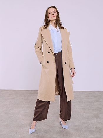 Καπαρντίνα με αποσπώμενη ζώνη SQ7702.7130+1