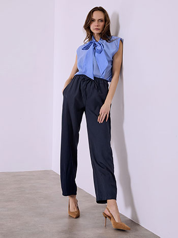 Παντελόνι barrel μονόχρωμο SQ7732.1059+4