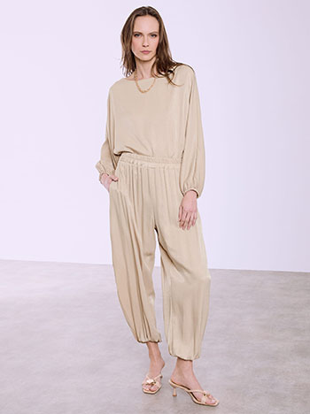 Παντελόνι σατέν με ελαστικό τελείωμα SQ7732.1223+2