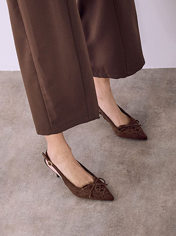 Γόβες slingback με δέσιμο SQ7741.A346+2