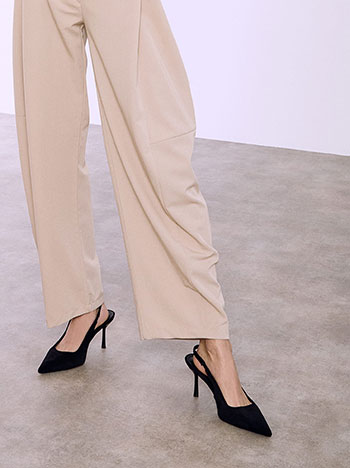 Γόβες slingback με σουέντ όψη SQ7741.A509+1