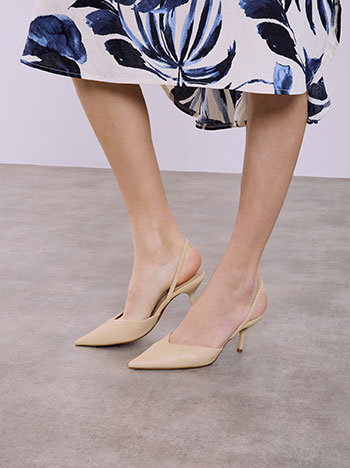 Γόβες slingback δερματίνης SQ7741.A517+2