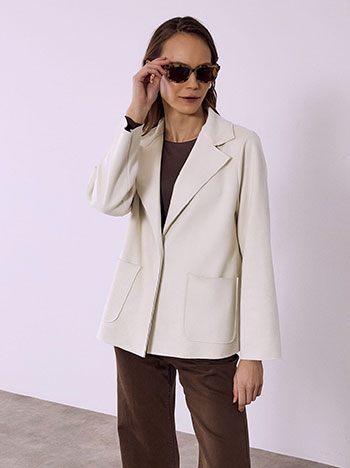 Σακάκι με σουέντ όψη SQ7743.5735+2