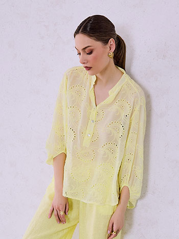 Μπλούζα κεντητή με balloon μανίκι SQ7751.4480+3