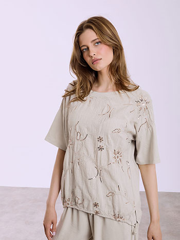 Μπλούζα με παγιέτες SQ7807.4086+3