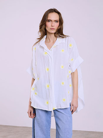 Πουκαμίσα βαμβακερή με μαργαρίτες SQ7830.3420+1