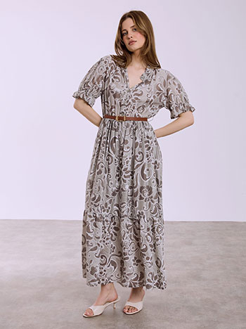 Φόρεμα μάξι εμπριμέ SQ7830.8390+1