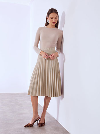 Φούστα μίντι πλισέ SQ7834.2878+4 φωτογραφία