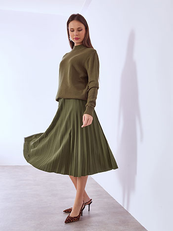 Φούστα μίντι πλισέ SQ7834.2878+5