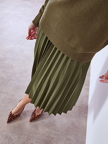 Φούστα μίντι πλισέ SQ7834.2878+5 φωτογραφία