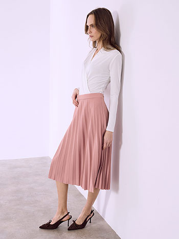 Φούστα μίντι πλισέ SQ7834.2878+6