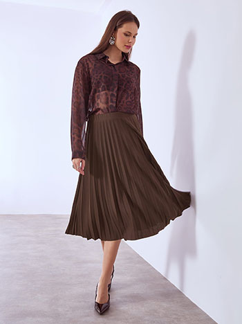 Φούστα μίντι πλισέ SQ7834.2878+3