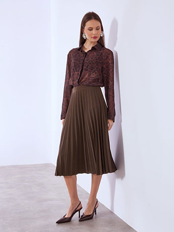 Φούστα μίντι πλισέ SQ7834.2878+3 φωτογραφία