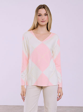 Μπλούζα με ρόμβους SQ7834.4617+4