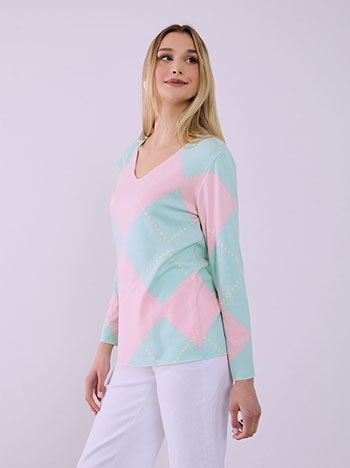 Μπλούζα με ρόμβους SQ7834.4617+2