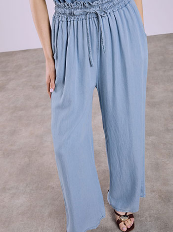 Celestino Παντελόνα με Denim Όψη Sq7866 1387+2 Παντελόνια Παντελόνες Γυναικεία Ρούχα Μόδα