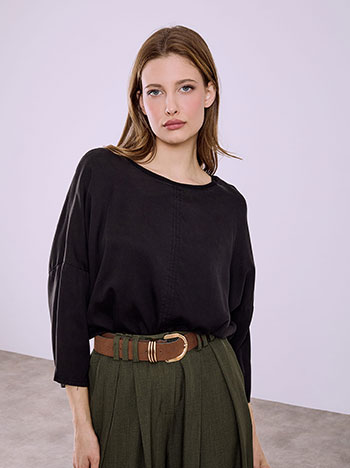 Μπλούζα με γυριστό μανίκι SQ7866.4192+3