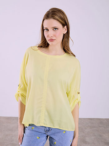 Μπλούζα με γυριστό μανίκι SQ7866.4192+2