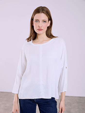 Μπλούζα με γυριστό μανίκι SQ7866.4192+1