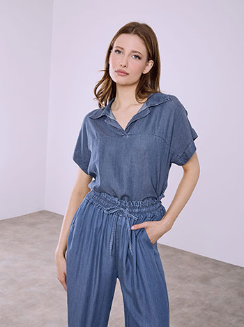 Μπλούζα με γιακά SQ7866.4198+1