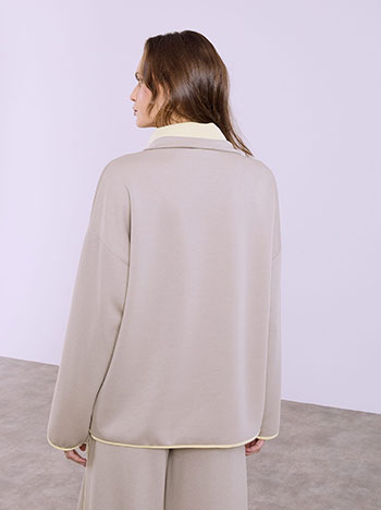 Φούτερ δίχρωμο SQ7880.4907+2