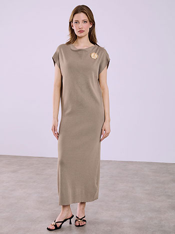 Φόρεμα ντραπέ πλεκτό SQ7880.8375+2