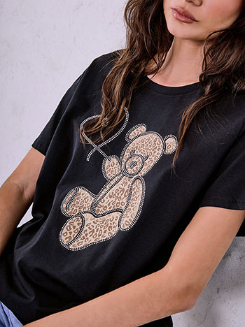  T-shirt με λεοπάρ αρκουδάκι SQ7911.4895+2 - 5