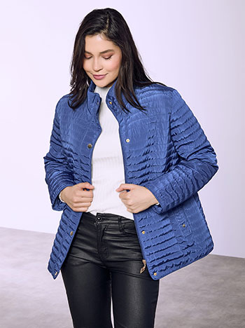 Μπουφάν καπιτονέ μονόχρωμο SQ7911.6689+3