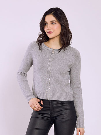 Ζακέτα με πέτρες strass SQ7932.5923+2