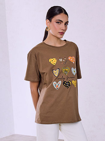 T-shirt oversized με στάμπα SQ7948.4735+2