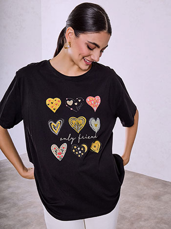 T-shirt oversized με στάμπα SQ7948.4735+3