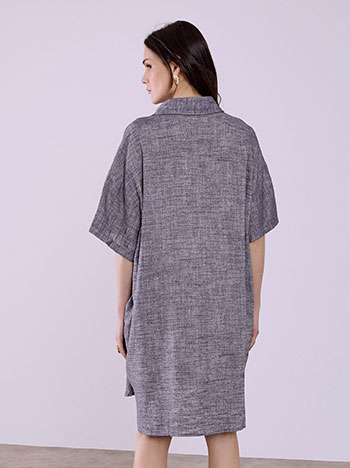 Φόρεμα oversized με λινό SQ7948.8121+4 φωτογραφία