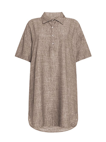 Φόρεμα oversized με λινό SQ7948.8121+2 φωτογραφία