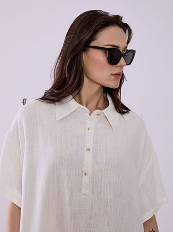 Φόρεμα oversized με λινό SQ7948.8121+1 φωτογραφία