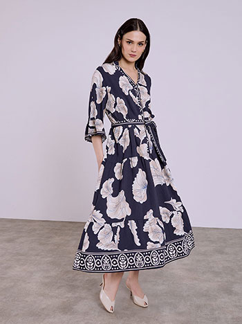 Φόρεμα με τρία τέταρτα μανίκι SQ7948.8213+2