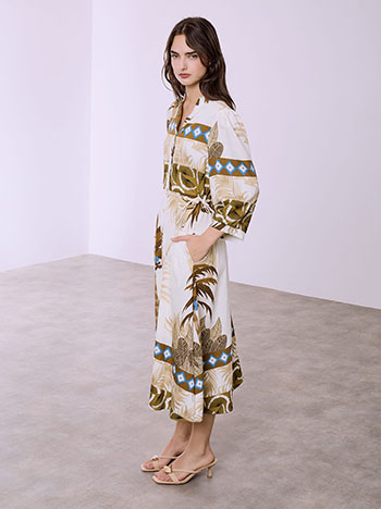 Σεμιζιέ εμπριμέ με ζώνη SQ7948.8772+2