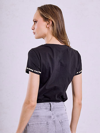 T-shirt με πέρλες SQ7958.4052+1