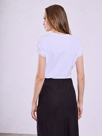 T-shirt με πέρλες SQ7958.4052+2